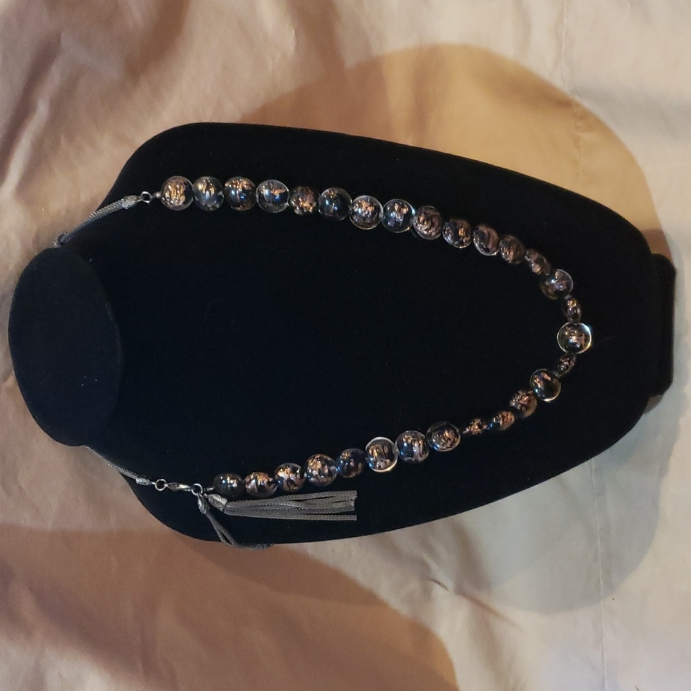 NWOT, Coldwater Creek, Glass beaded, Necklace Adjustable 26" - 34"